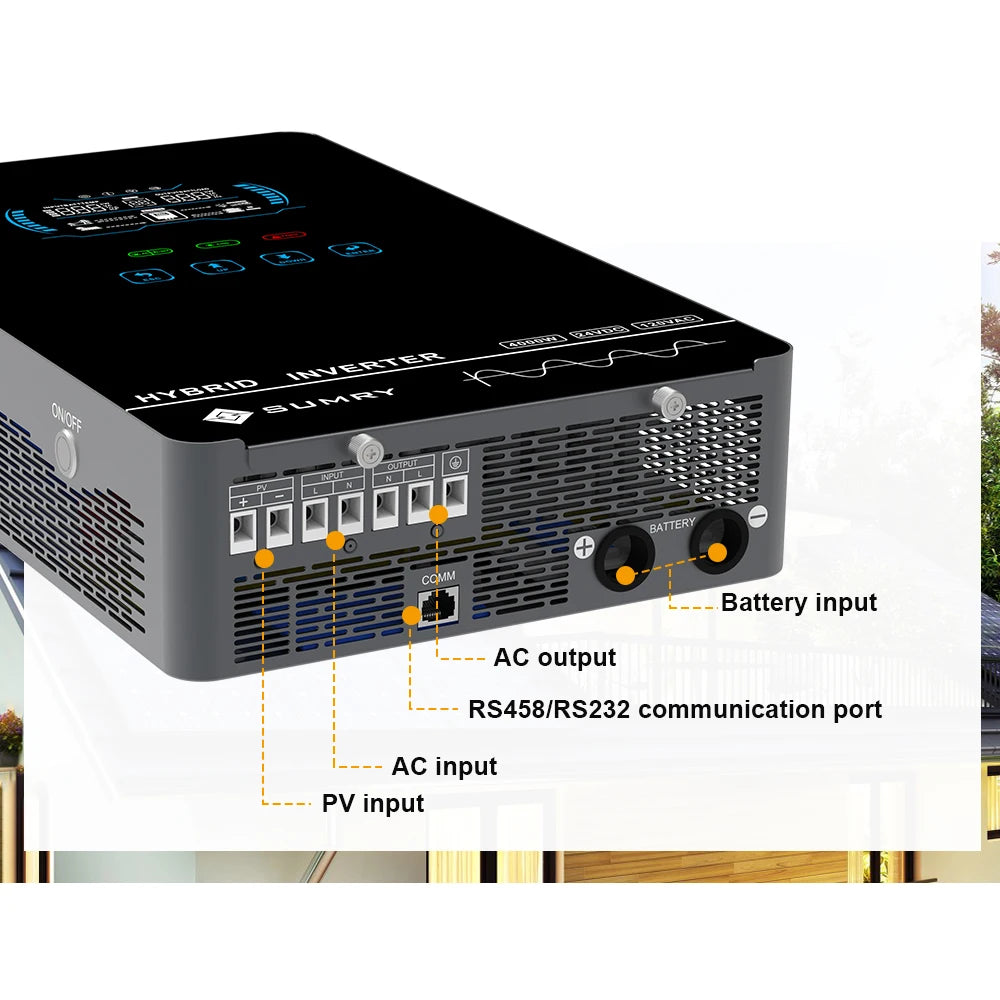 Sumry Hybrid Solar Inverter With MPPT Charger Pure Sine Wave