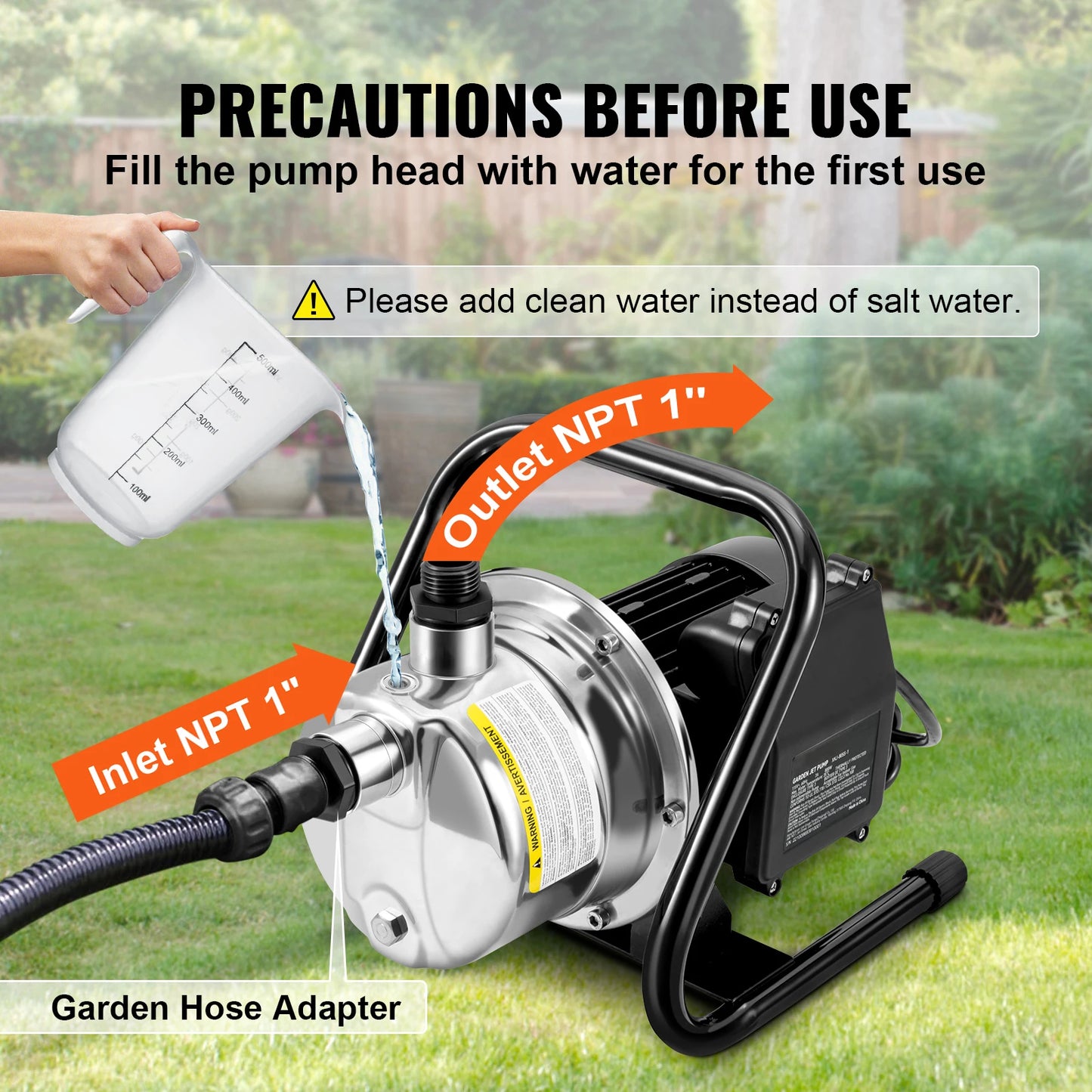 Succebuy Portable Shallow Well Pump For Residential Irrigation Systems