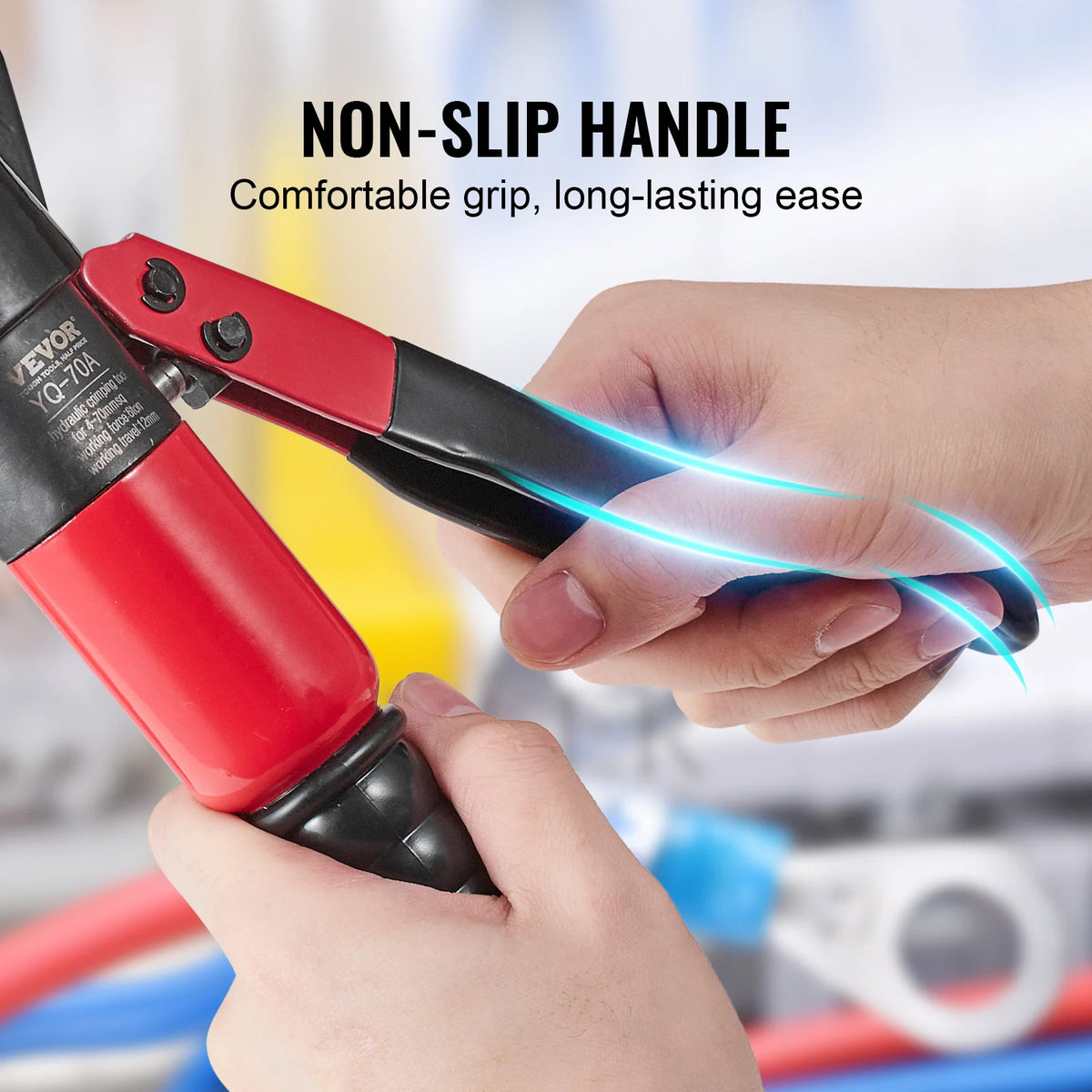 SucceBuy Hydraulic Crimping Tool For AWG 12-2/0 Copper Aluminum