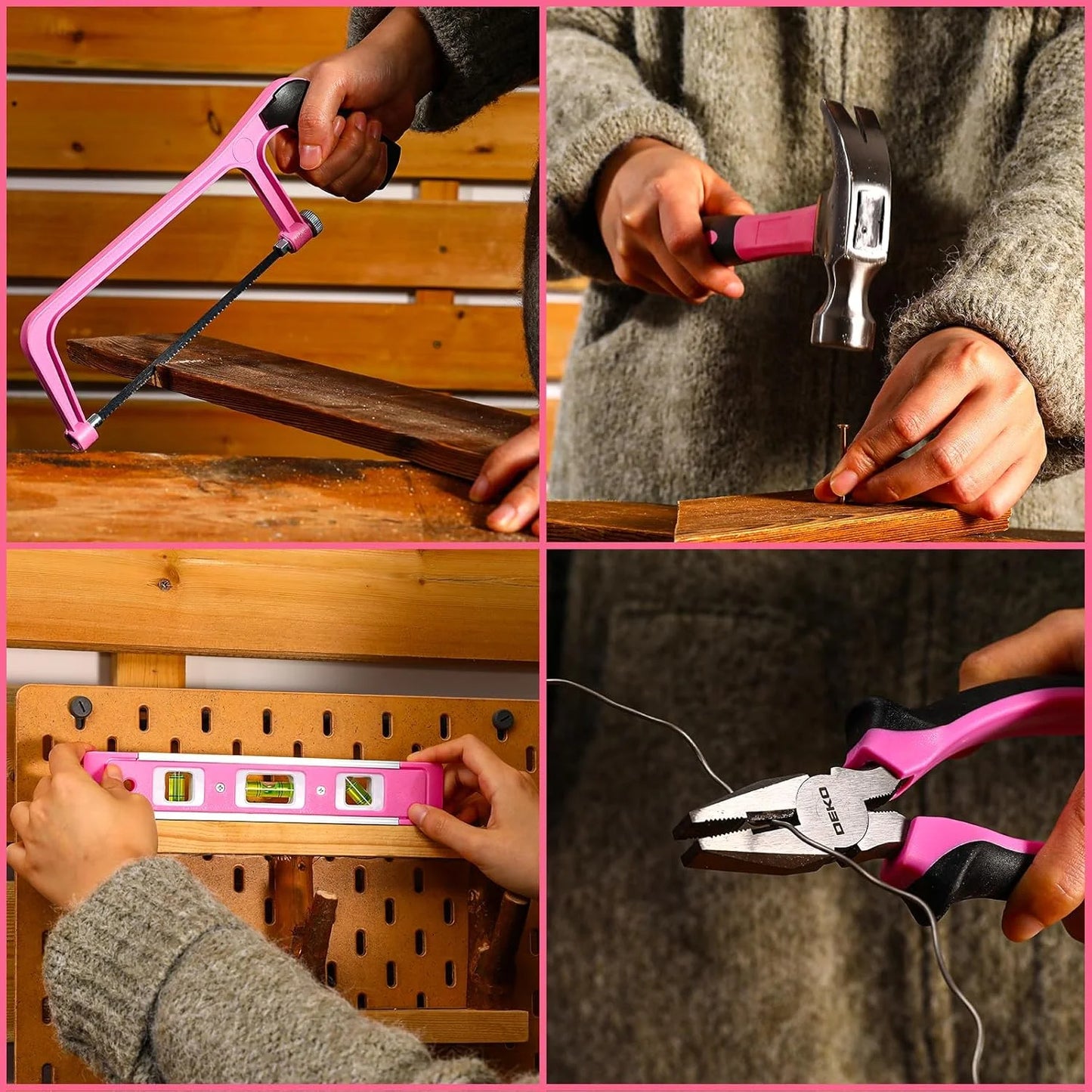 DEKO Home Mechanic Toolbox With Cordless Drill And Storage Drawer