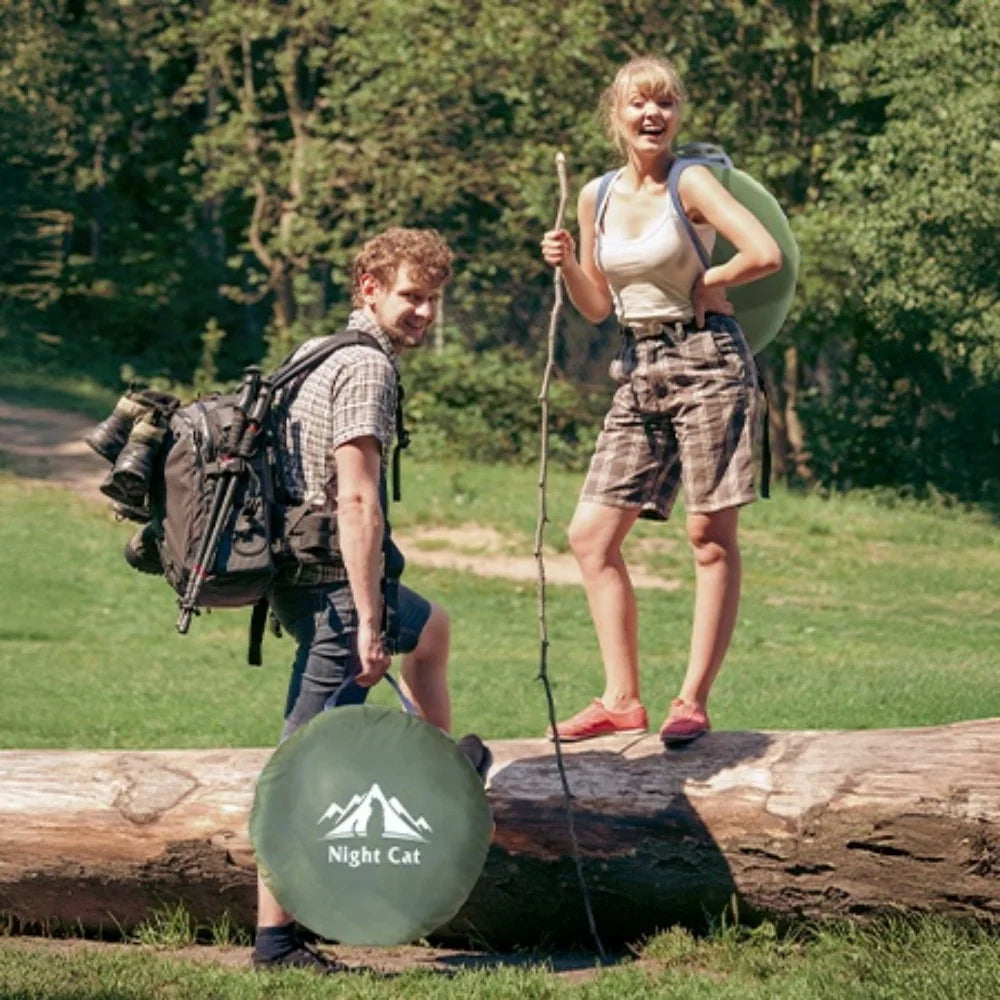 Night Cat Pop Up Two Person Tent With MosquitoNet Waterproof