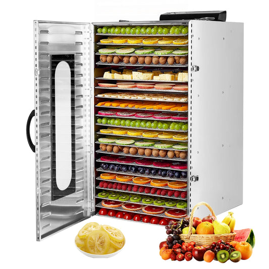 SHICUO Commercial Food Dehydrator Stainless Steel 20 Trays