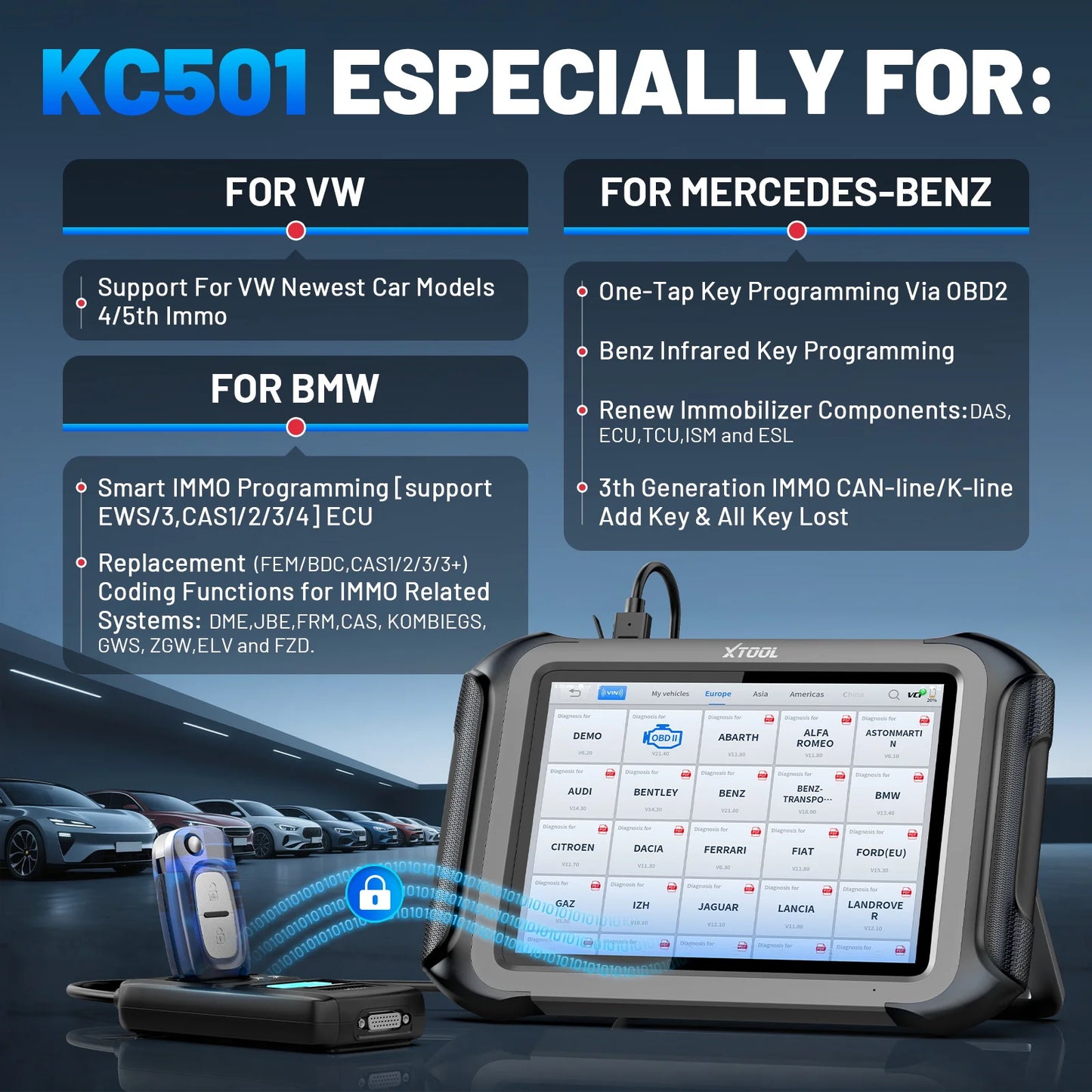 XTOOL X100 MAX V2.0 Key Programmer All Keys Lost Diagnostics