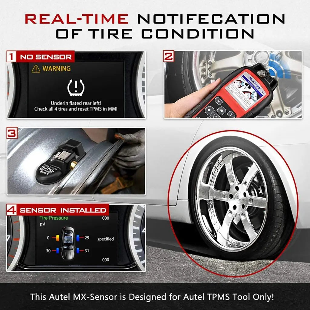 Autel MX Sensor 433MHZ+315 MHZ 2in1Mx-Sensor TPMS Tire Repair Tool Automotive Accessory For MaxiTPMS TS501 TS508