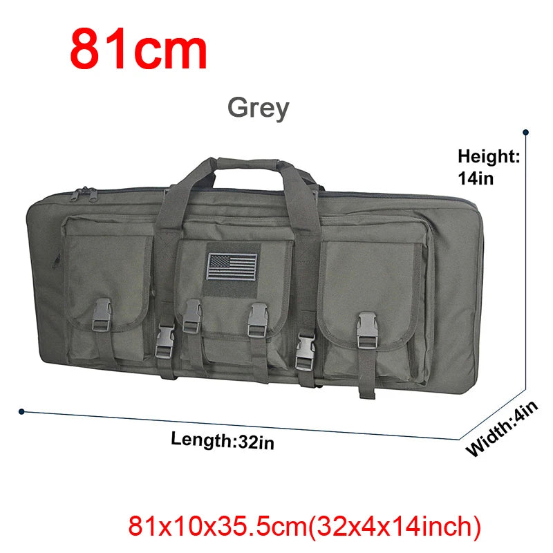 LQARMY Tactical Double Rifle Case Backpack With Molle Compartments