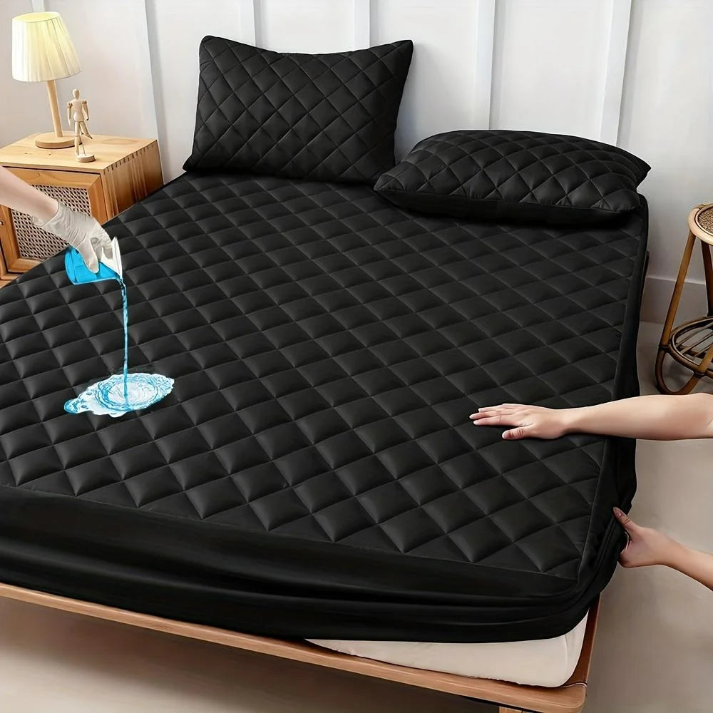 Hgetve Waterproof Mattress Protector Soft Cooling Pad Cover