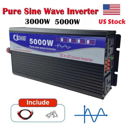 CJ Changi 5000W Pure Sine Wave Inverter 12V 24V 48V AC Output
