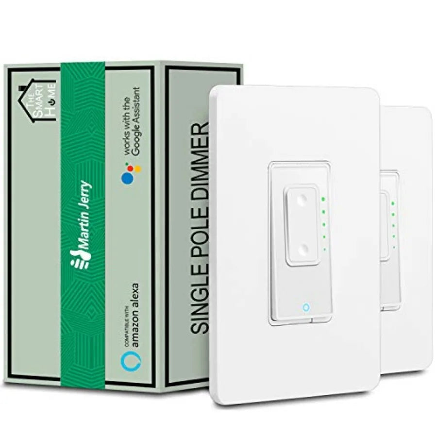 Smart Dimmer Switch by SmartLife App, Mains Dimming ONLY, Compatible with Alexa as WiFi Light Switch Dimmer, Single Pole, Works