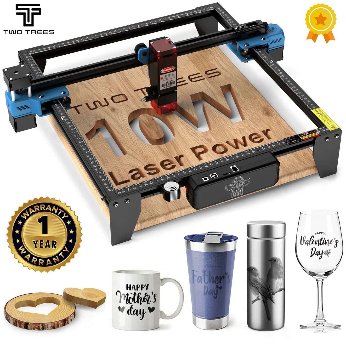 Two Trees TTS-10 Pro 80W Laser Engraver CNC Wood Cutter