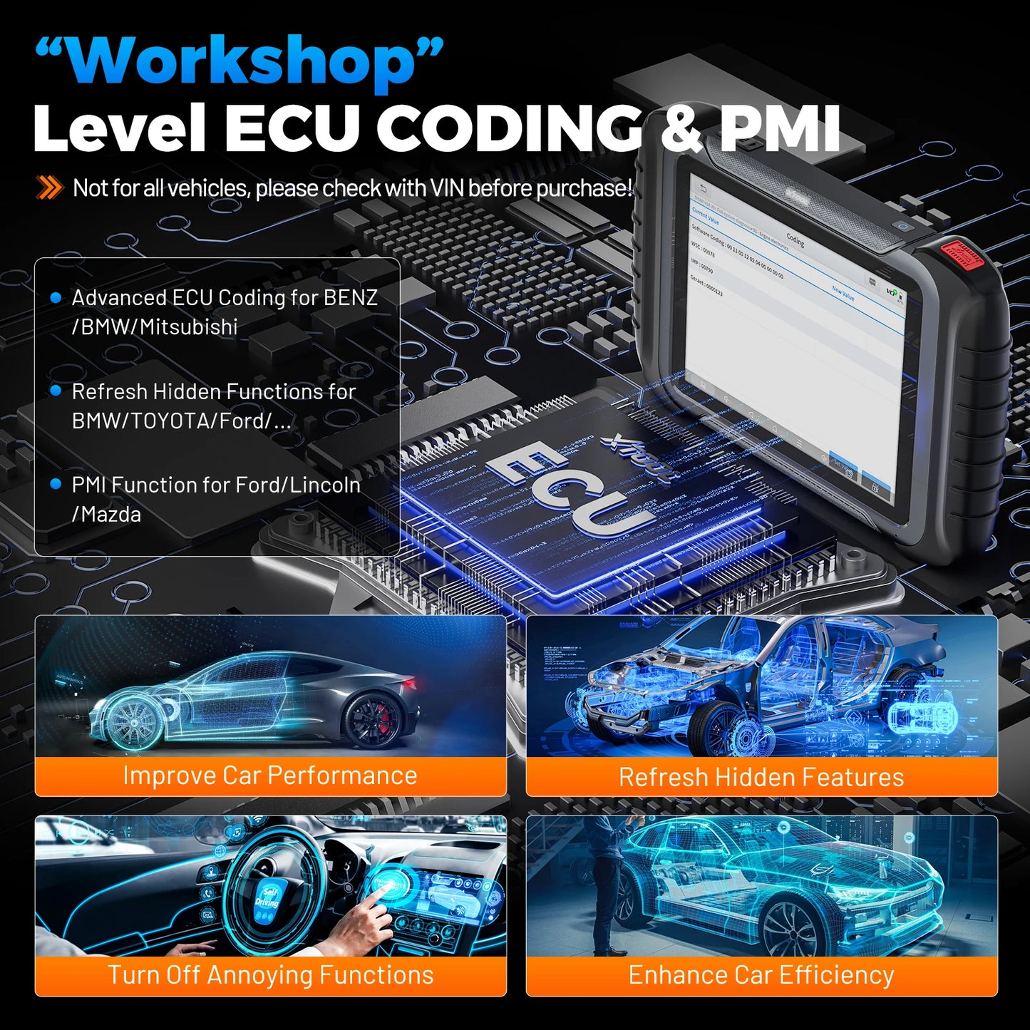 XTOOL D8W Bluetooth Diagnostic Tools Upgrade of XTOOL D8S Automotive Scanner With Topology Map Built-in DoIP CAN FD 3-Year Free