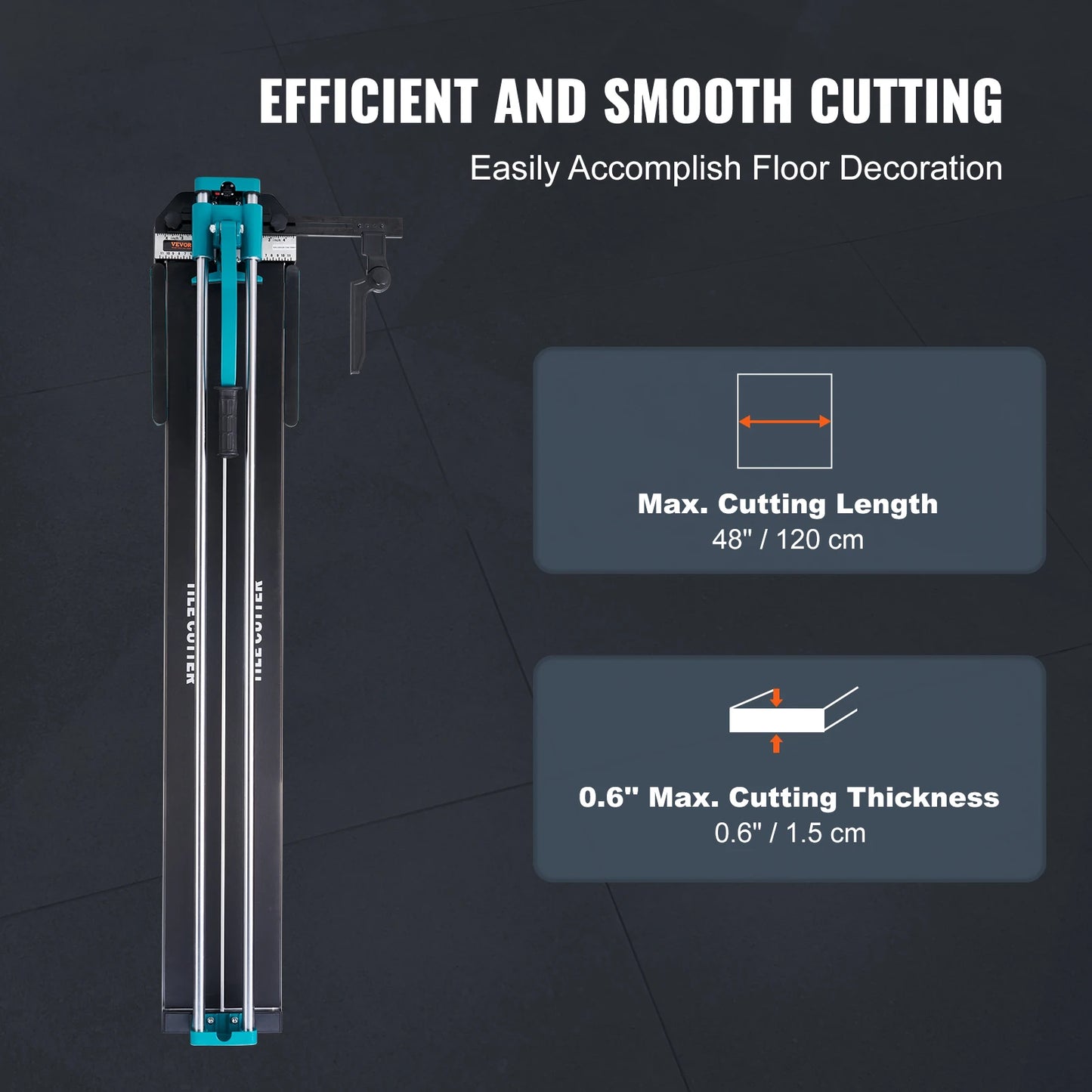 SucceBuy Manual Tile Cutter With Laser Positioning For Ceramic Tile