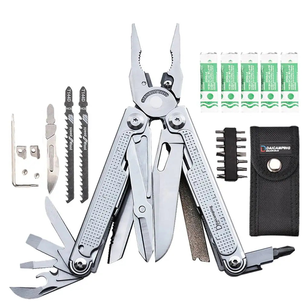 Daicamping Stainless Steel Folding Multitool Plier Clamp