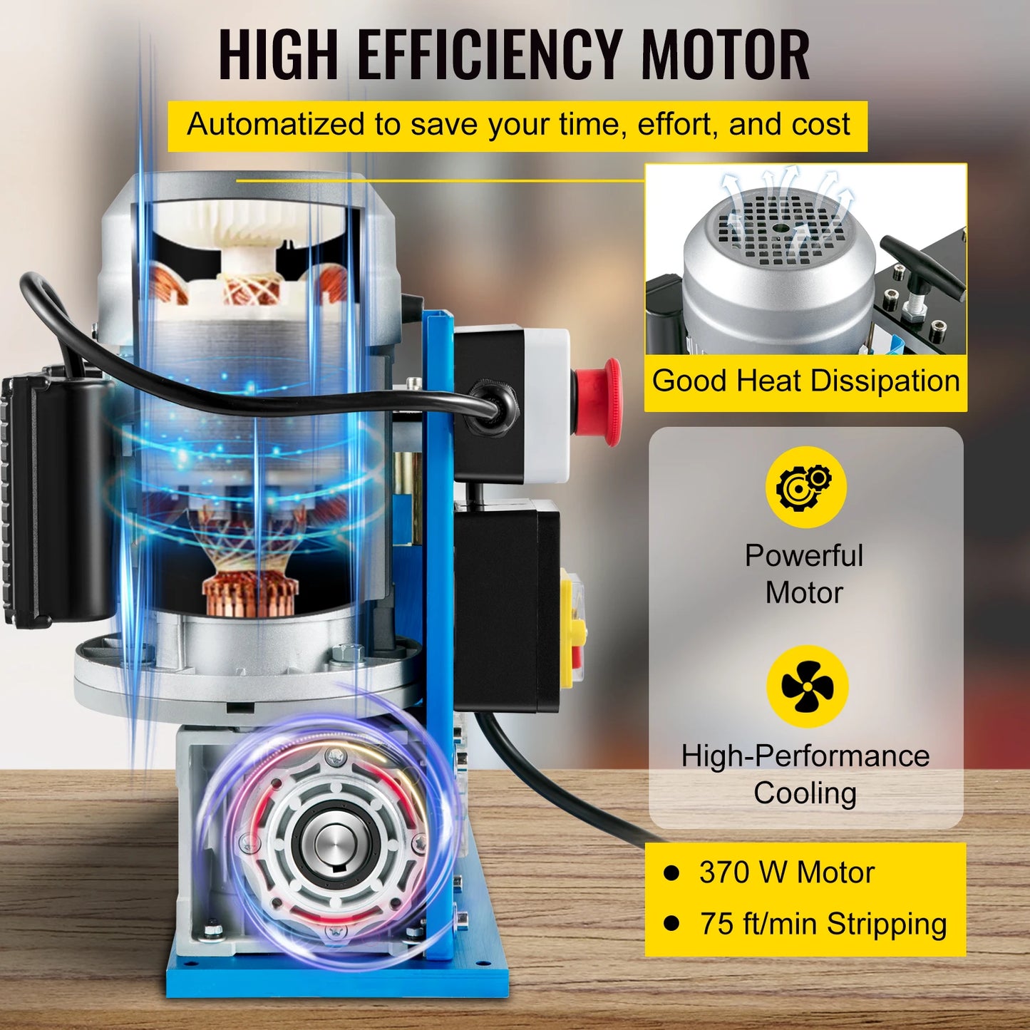 SucceBuy Electric Wire Stripping Machine Cable Stripper