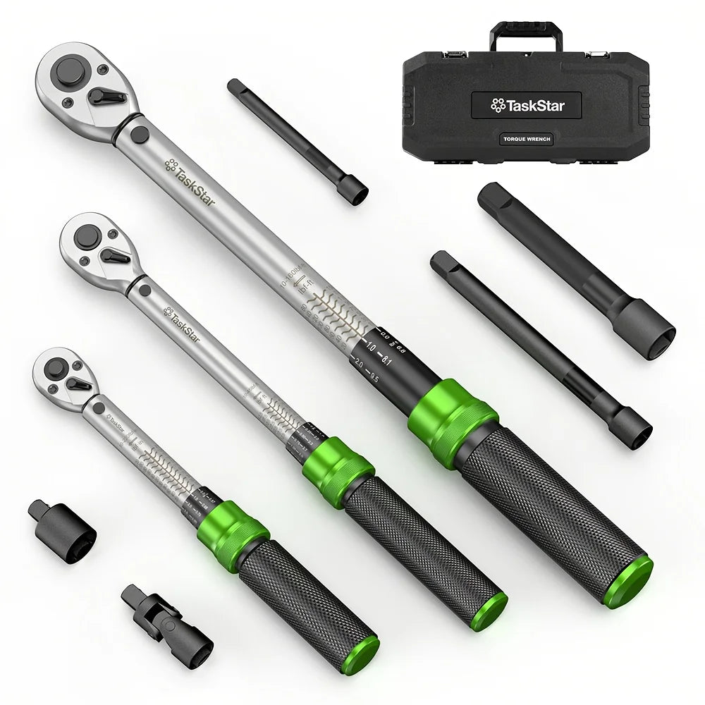 Torque Wrench Set 1/4 3/8 1/2 Inch Drive Adapter Spanner