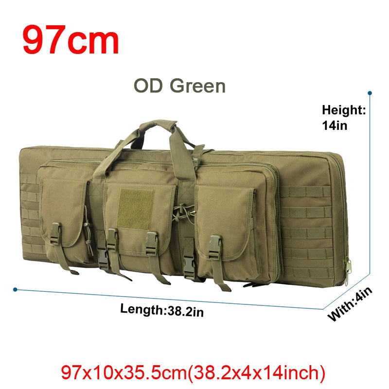 LQARMY Tactical Double Rifle Case Backpack With Molle Compartments