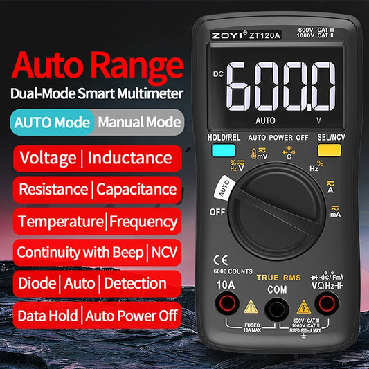 Zoyi 102A Fully Auto Pocket Digital Multimeter Anti Burn Protection