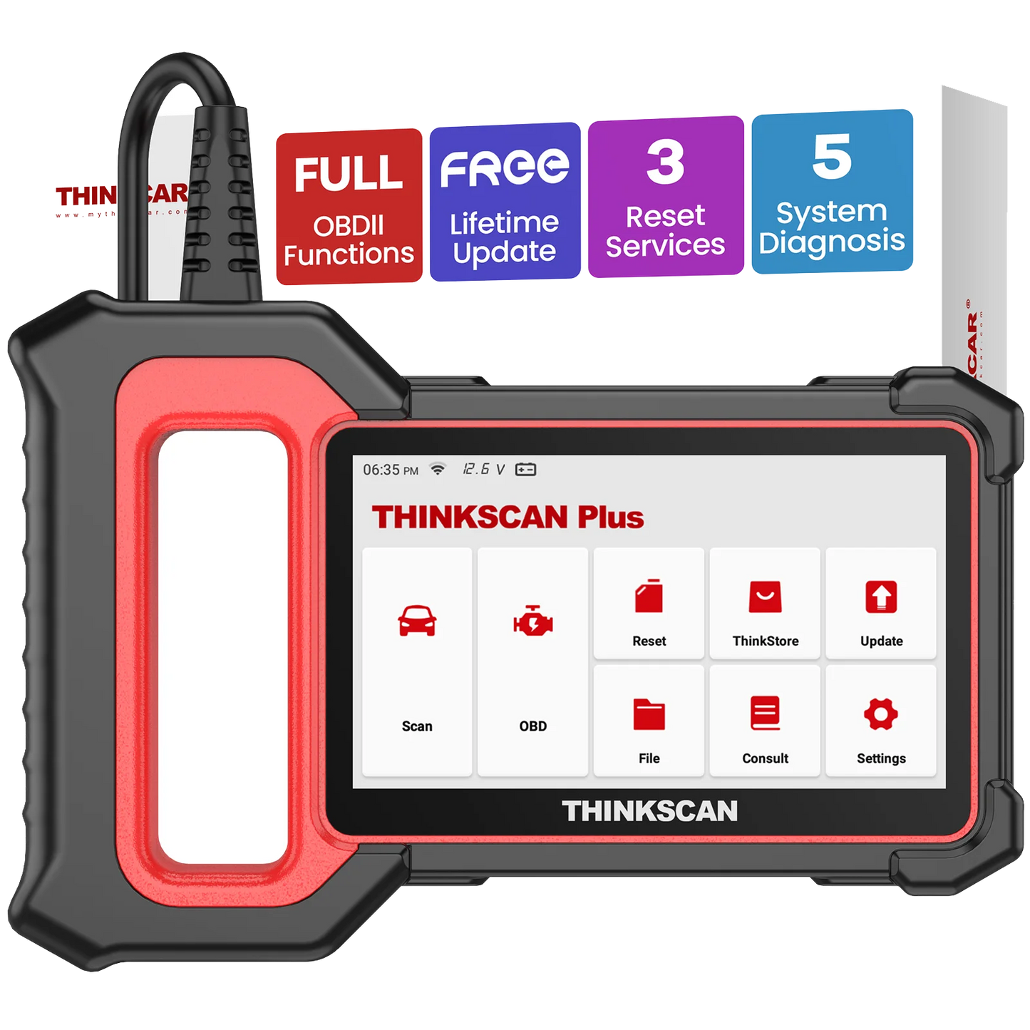 Thinkcar Thinkscan Plus S5 OBD2 Scanner Multi System Diagnostics Vin
