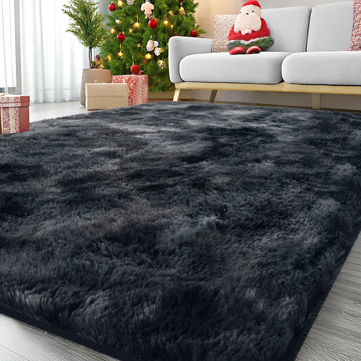 Ultra-Soft Puffy Rug, Bedroom & Living Room Indoor Floor Mat, Nursery Carpet, Children's Girls' Room Home Decor