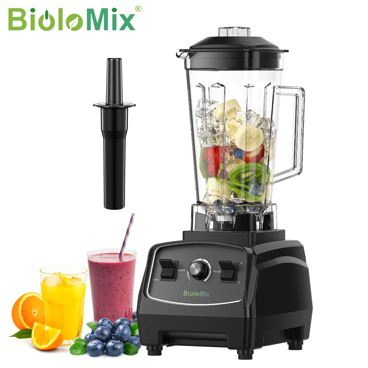 Biolomix 2200W Commercial Blender Heavy Duty Food Processor