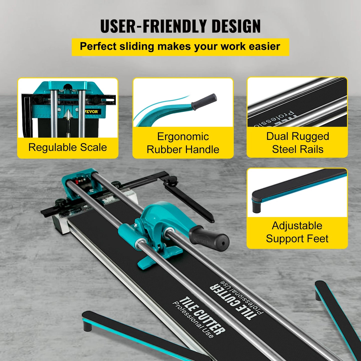 Manual Tile Cutter For Ceramic Tiles High Precision Cutting