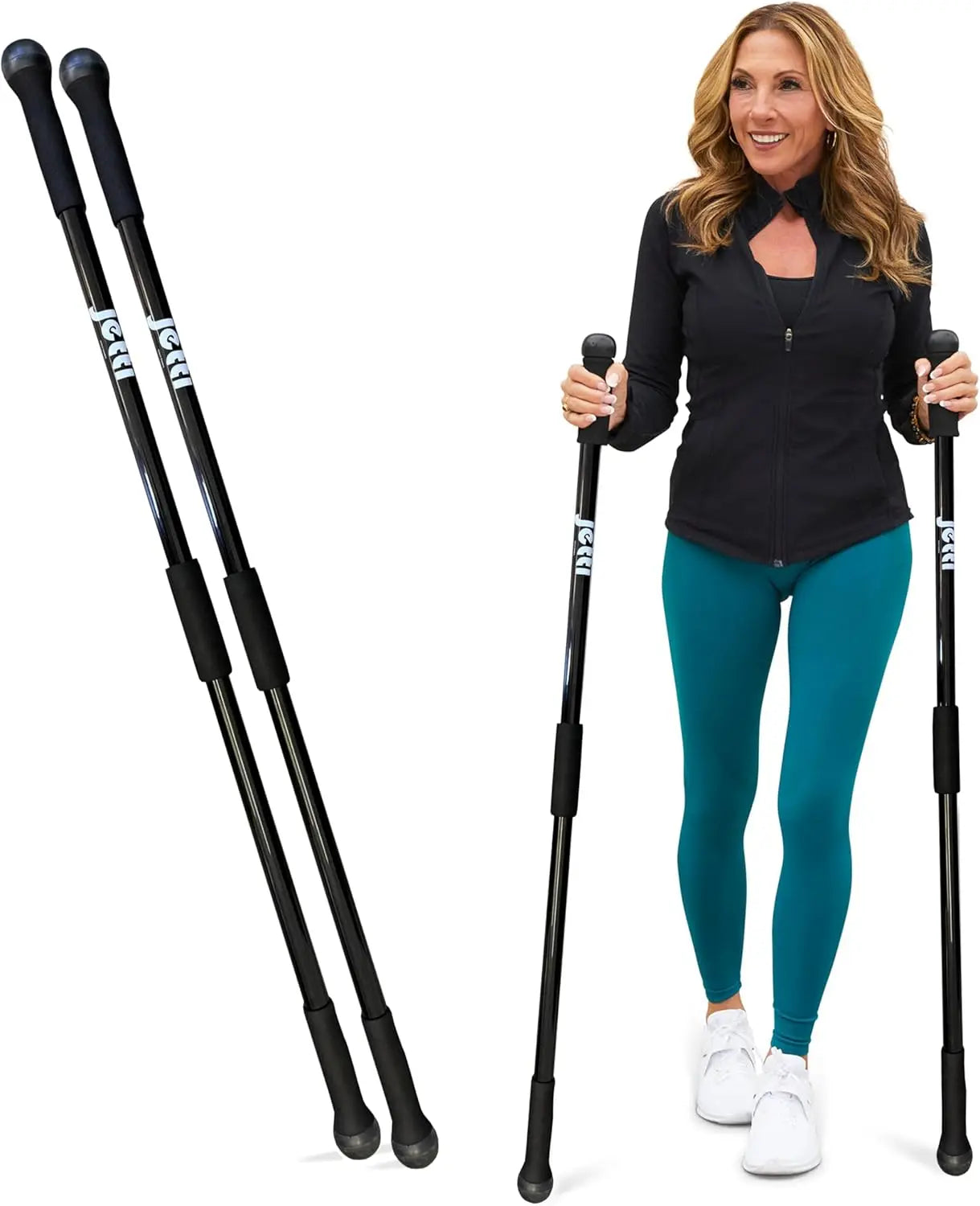 Weighted Walking Sticks For Seniors And Adults Ergonomic Hiking Poles