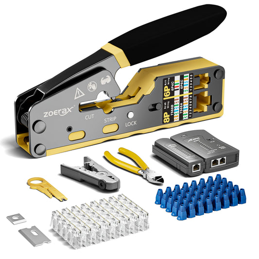 ZoeRax Professional Network Crimping Tool With Cable Tester