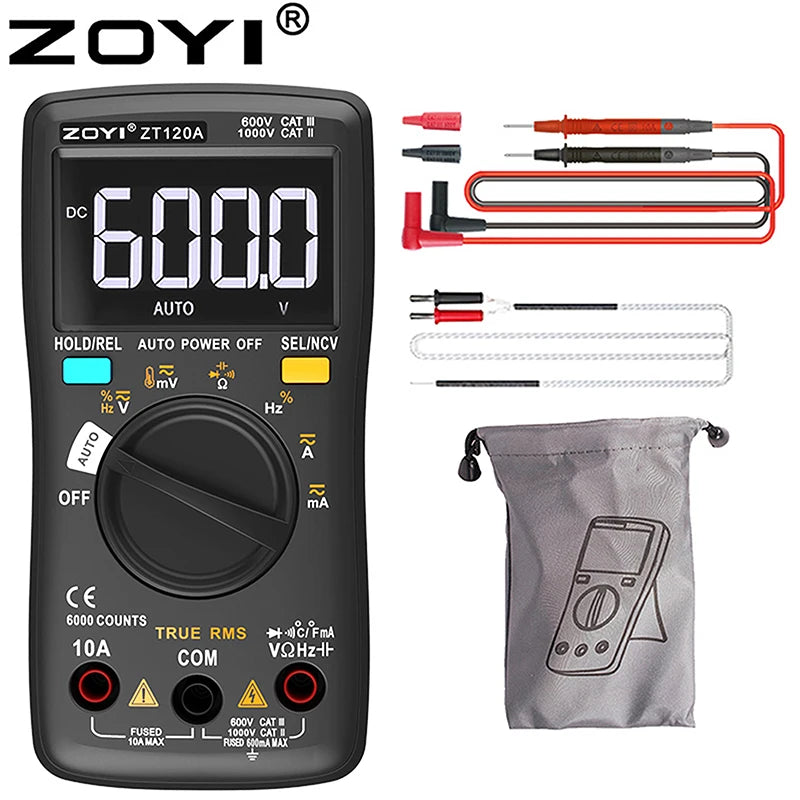Zoyi 102A Fully Auto Pocket Digital Multimeter Anti Burn Protection