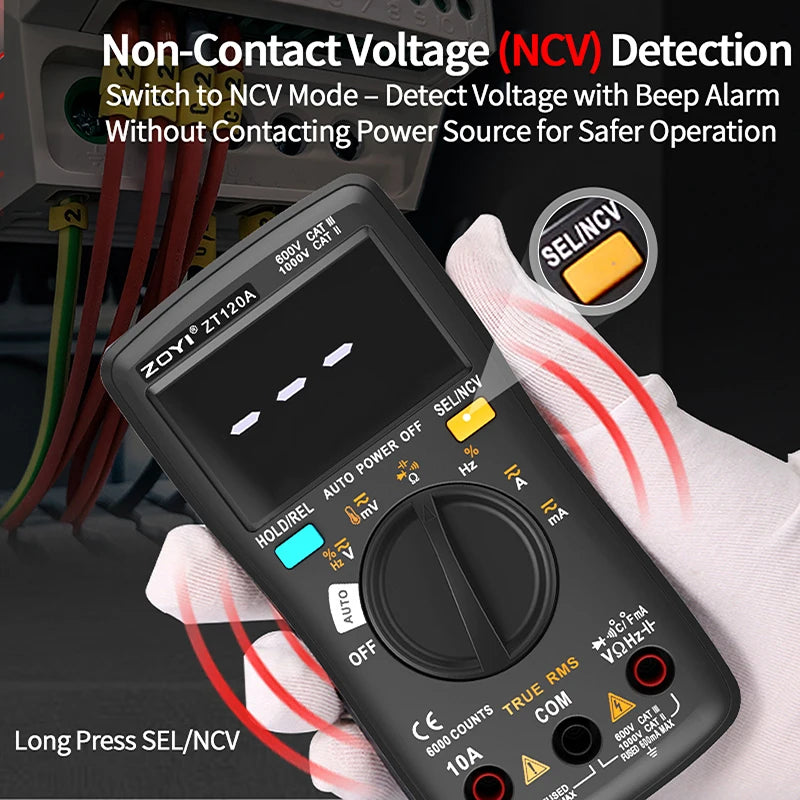 Zoyi 102A Fully Auto Pocket Digital Multimeter Anti Burn Protection