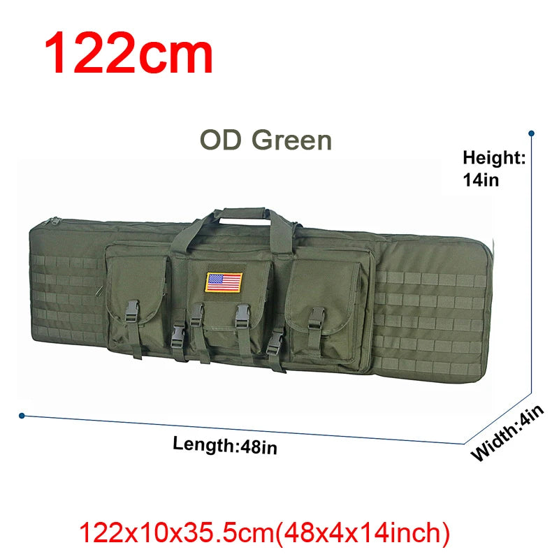 LQARMY Tactical Double Rifle Case Backpack With Molle Compartments