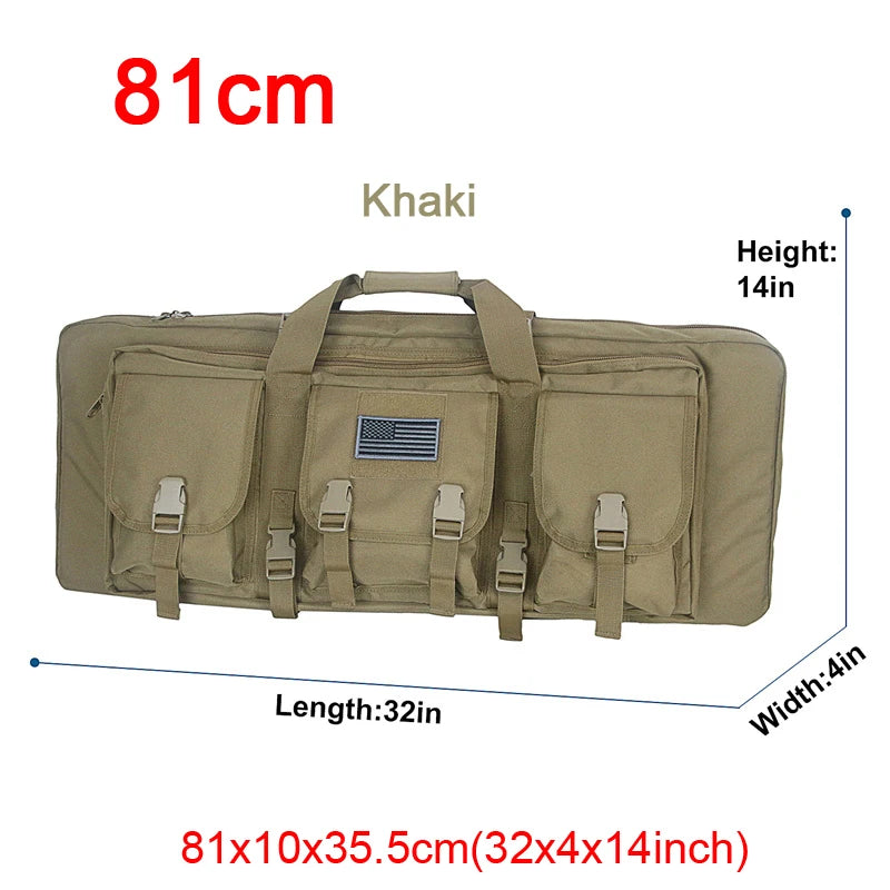 LQARMY Tactical Double Rifle Case Backpack With Molle Compartments