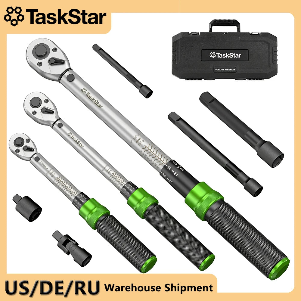 Torque Wrench Set 1/4 3/8 1/2 Inch Drive Adapter Spanner