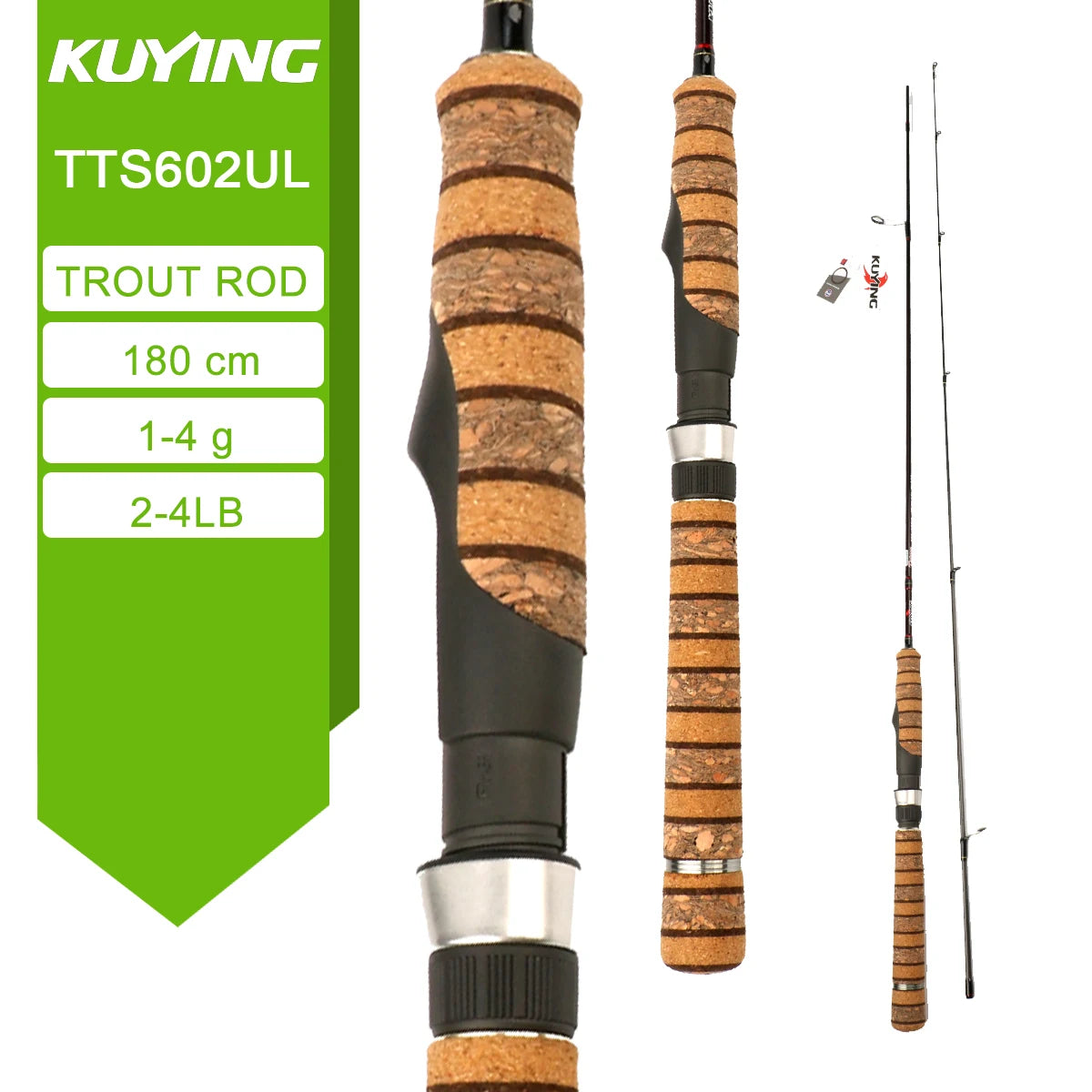 Kuying Teton Carbon Fast Action Casting Lure Rod Fuji Guides