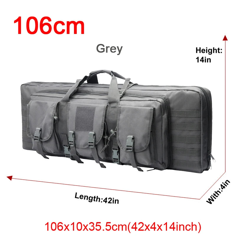 LQARMY Tactical Double Rifle Case Backpack With Molle Compartments