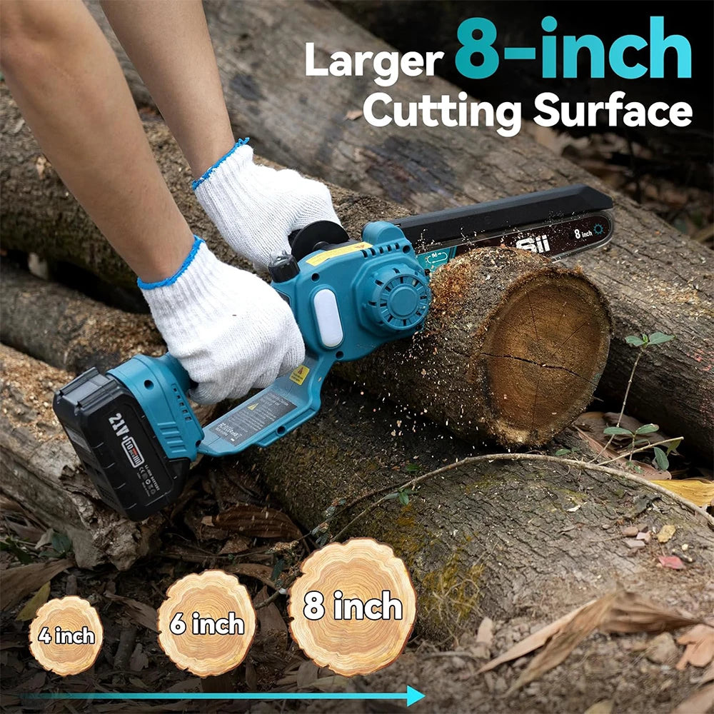Seesii Cordless Pole Saw Electric Tree Trimmer Limb Cutter