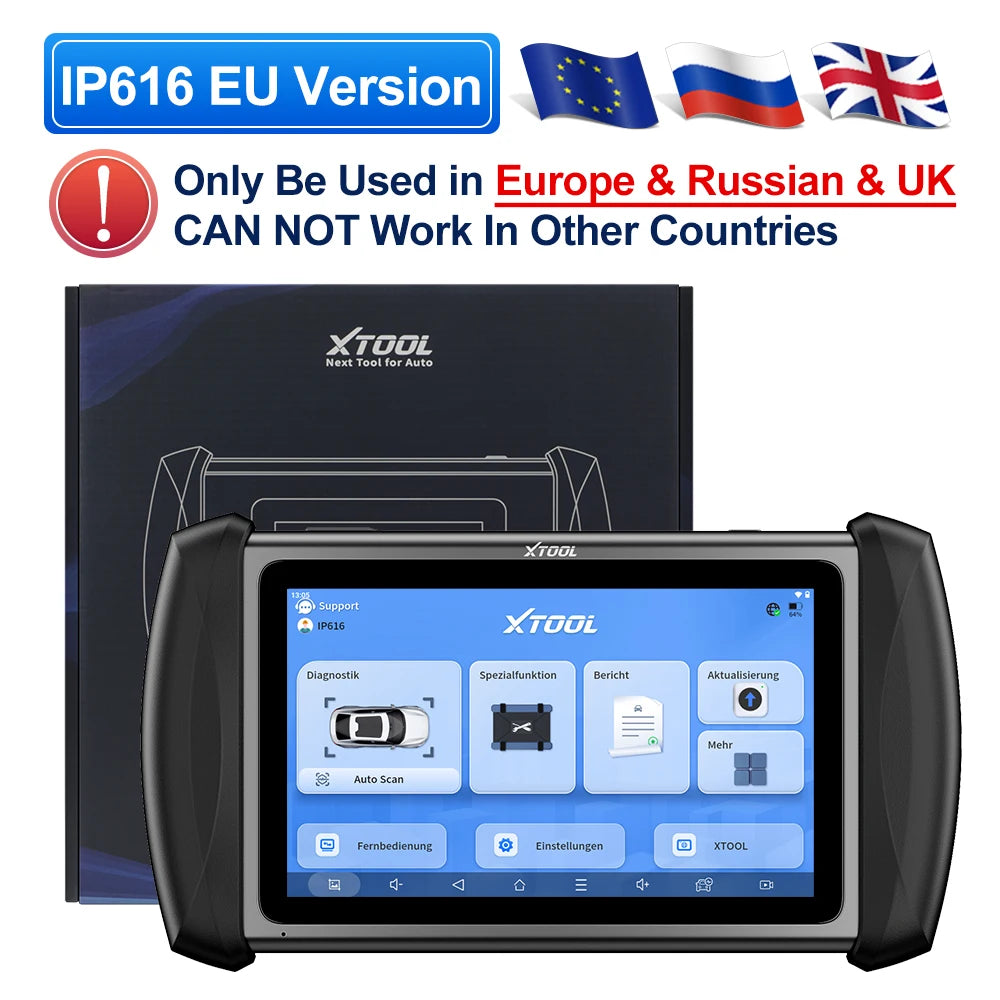 XTOOL InPlus IP616 Car Diagnostic Tools All System Automotive Scanner 34+ Reset Build-in CANFD All Function Lifetime Free Update