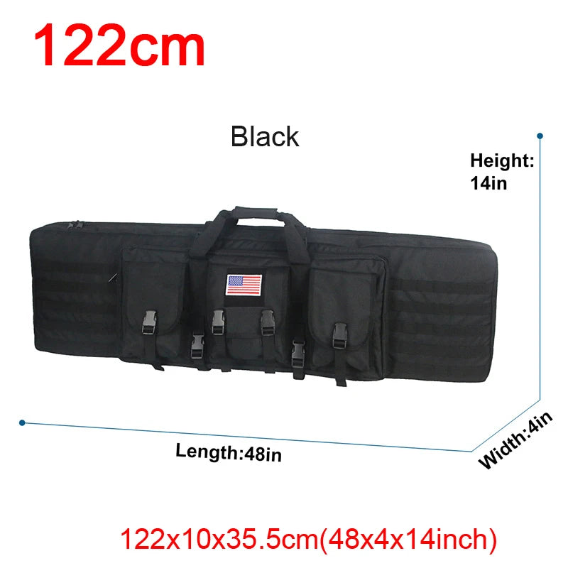 LQARMY Tactical Double Rifle Case Backpack With Molle Compartments