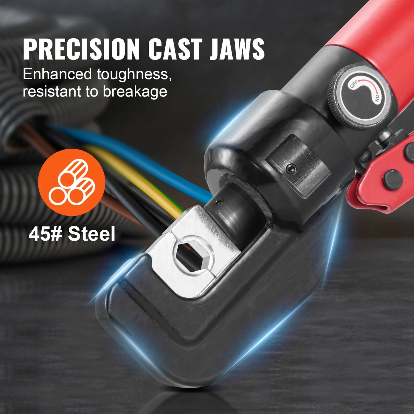 SucceBuy Hydraulic Crimping Tool For AWG 12-2/0 Copper Aluminum