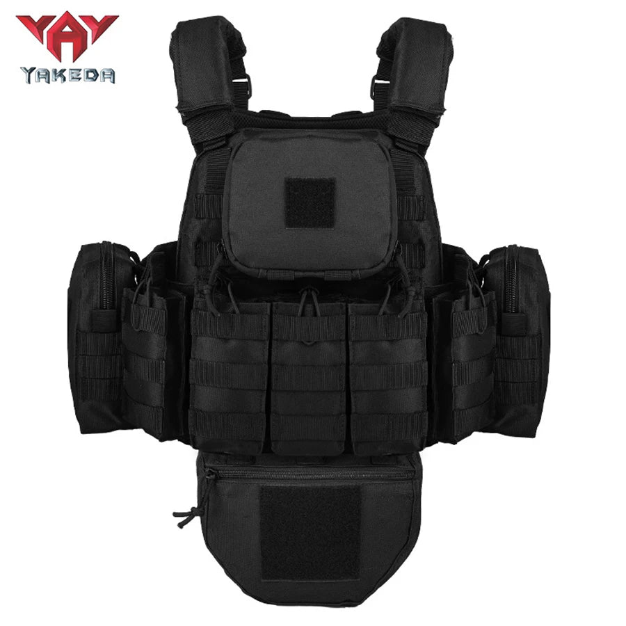 YAKEDA   Five piece equipment bag training vest, detachable and expandable, waterproof, wear-resistant and tear resistant