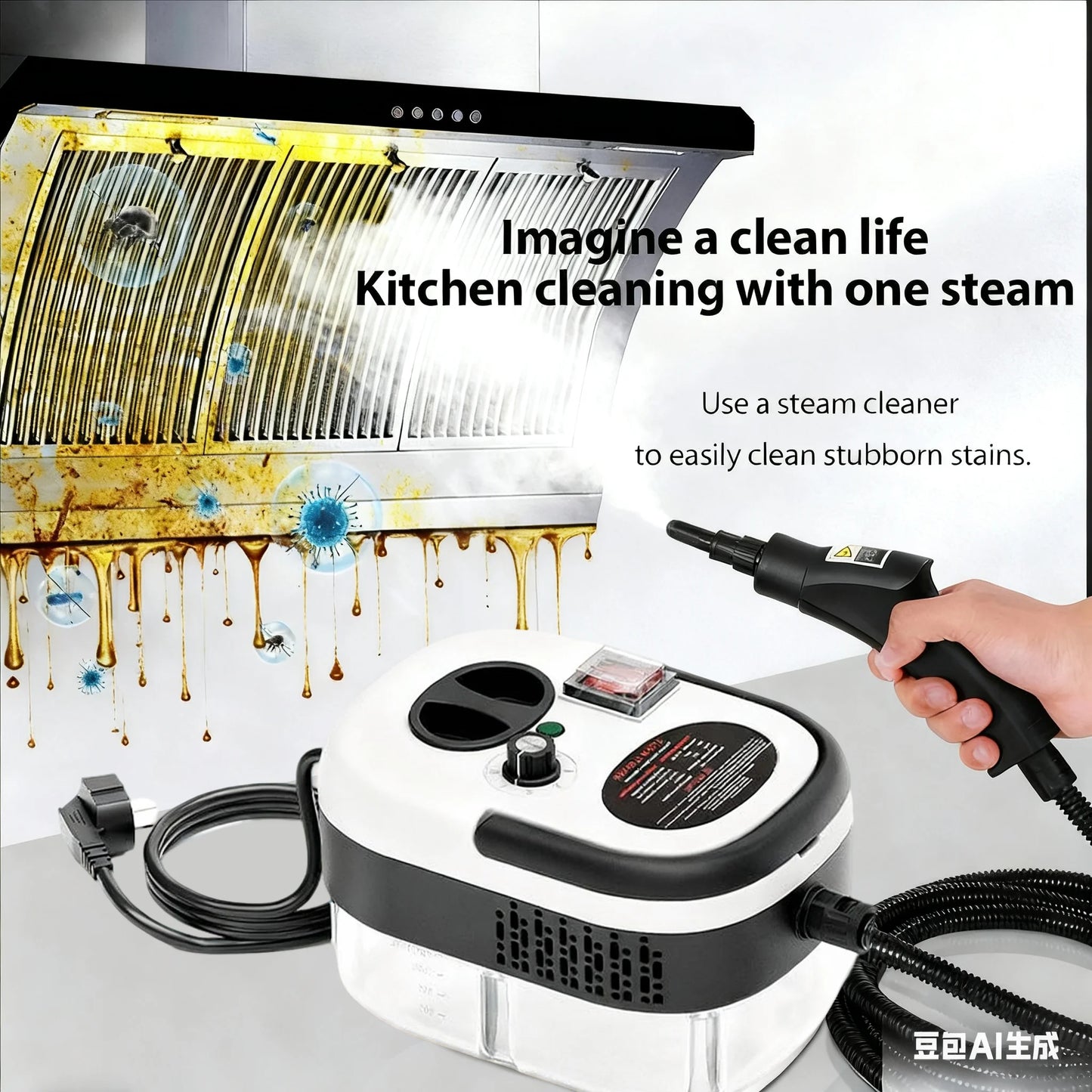 JJRC High Temperature Steam Cleaner For Kitchen Range Hood