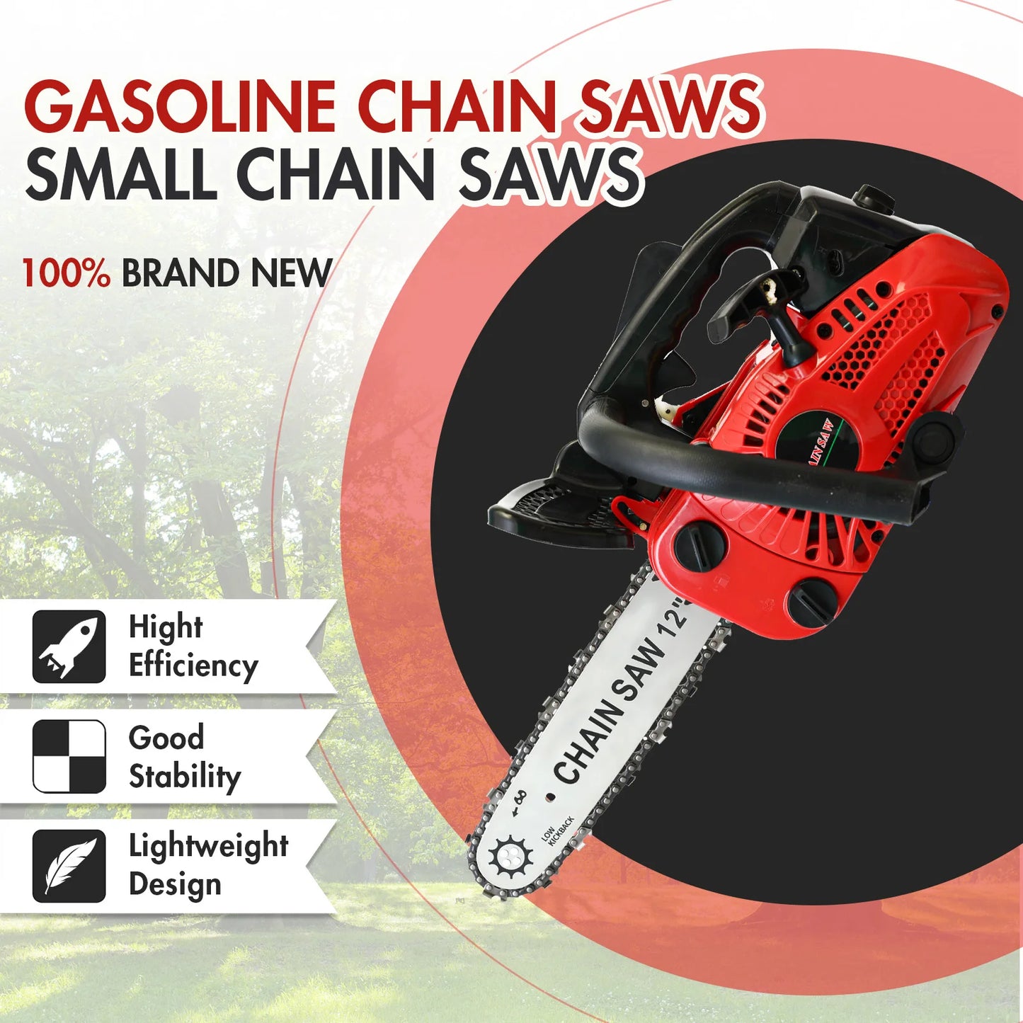 Lightweight Electric Chainsaw For Home Woodworking And Garden Trimming