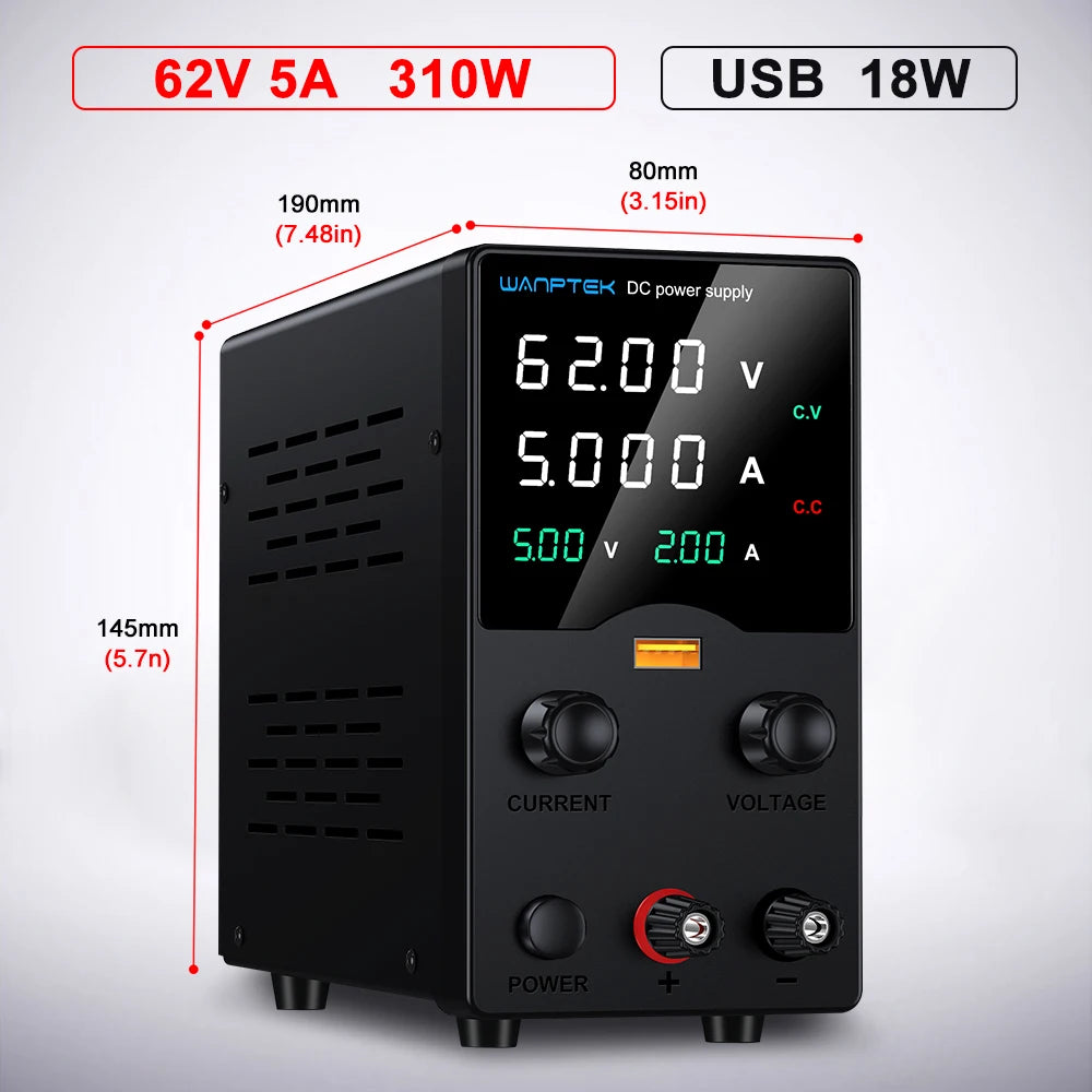 Wanptek Adjustable DC Laboratory Power Supply Ga3010tps Series