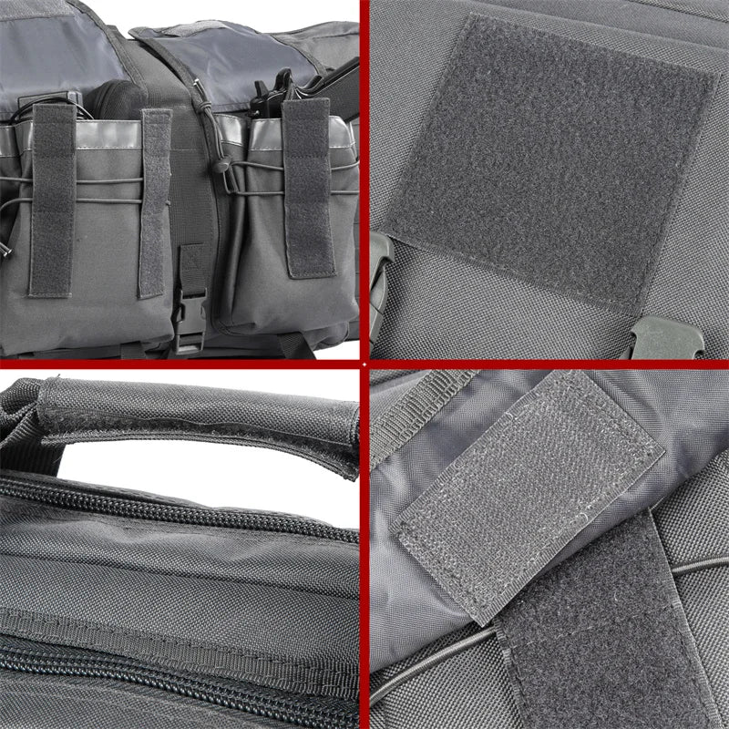 LQARMY Tactical Double Rifle Case Backpack With Molle Compartments