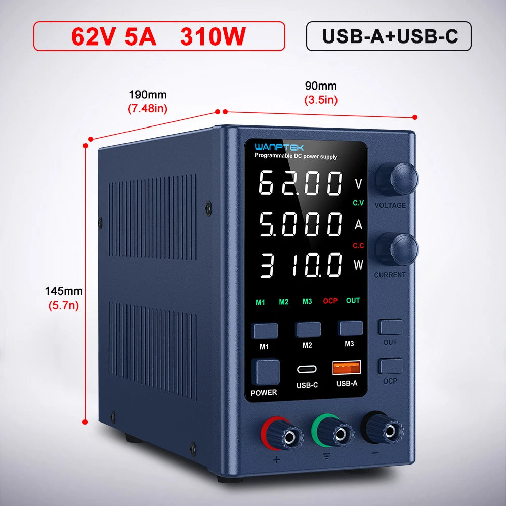 Wanptek Adjustable DC Laboratory Power Supply Ga3010tps Series