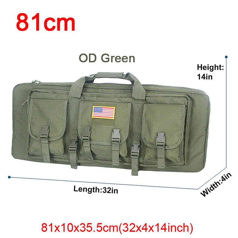 LQARMY Tactical Double Rifle Case Backpack With Molle Compartments