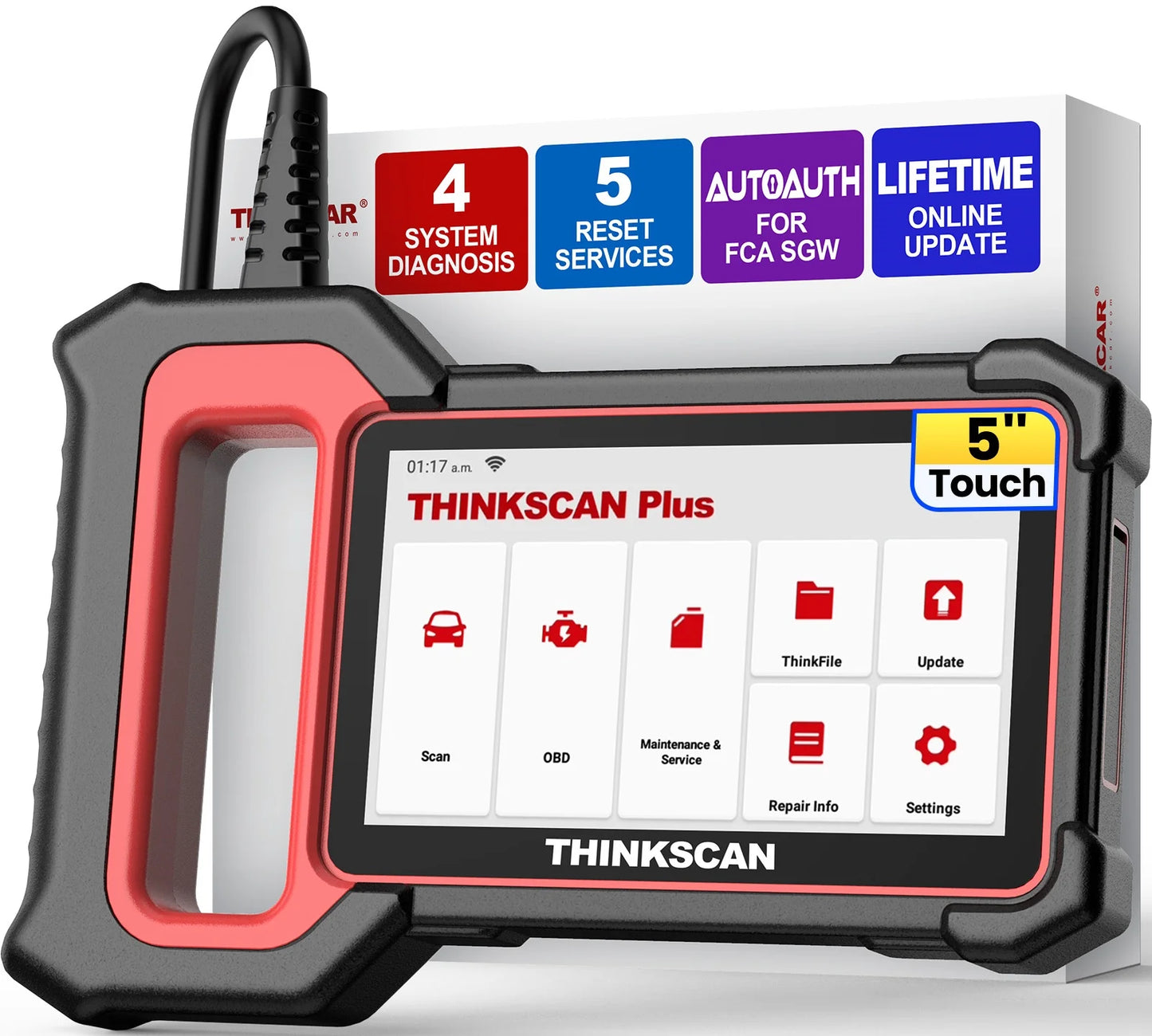 Thinkcar Thinkscan Plus S5 OBD2 Scanner Multi System Diagnostics Vin