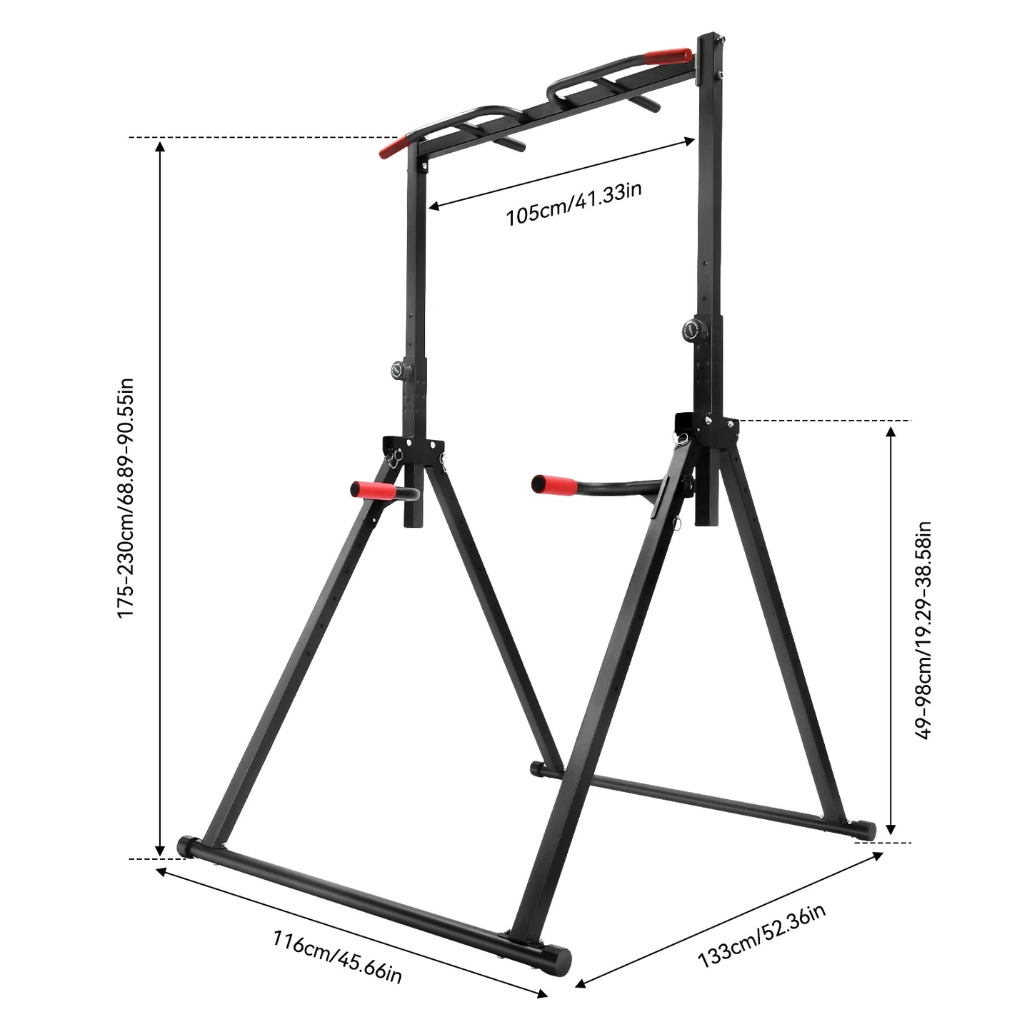 Adjustable Foldable Pull Up Bar Multipurpose Home Gym Strength Trainer