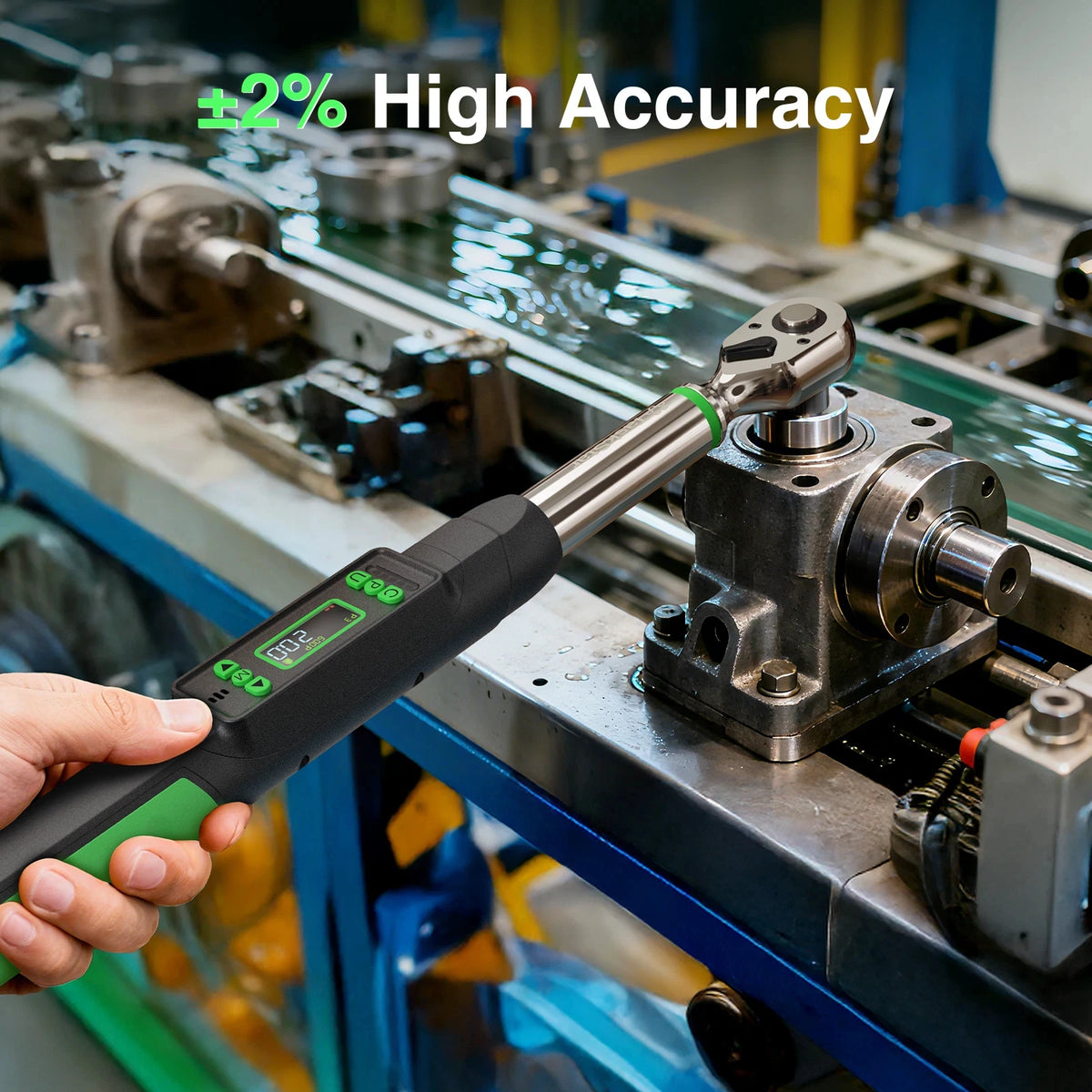 Taskstar Digital Torque Wrench With Bidirectional Head And Dual Alarm