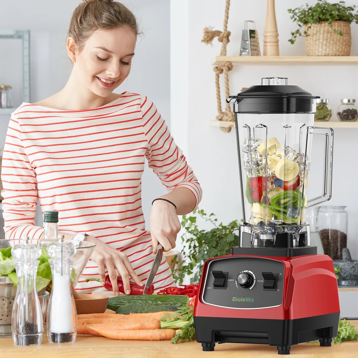 Biolomix 2200W Commercial Blender Heavy Duty Food Processor