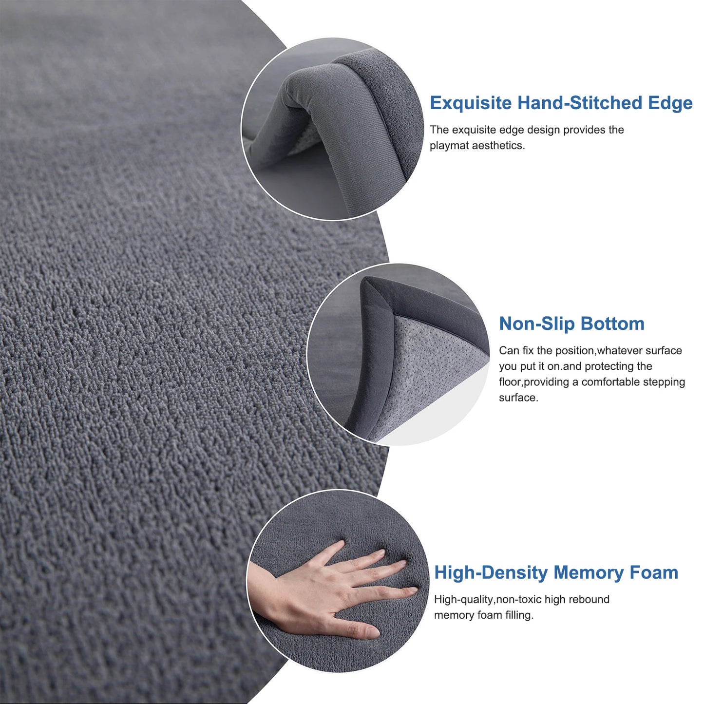 Modern Coral Velvet Carpet Soft Non-Slip Living Room Bedroom Carpet Large Area Children's Play Floor Mat For Home Decor