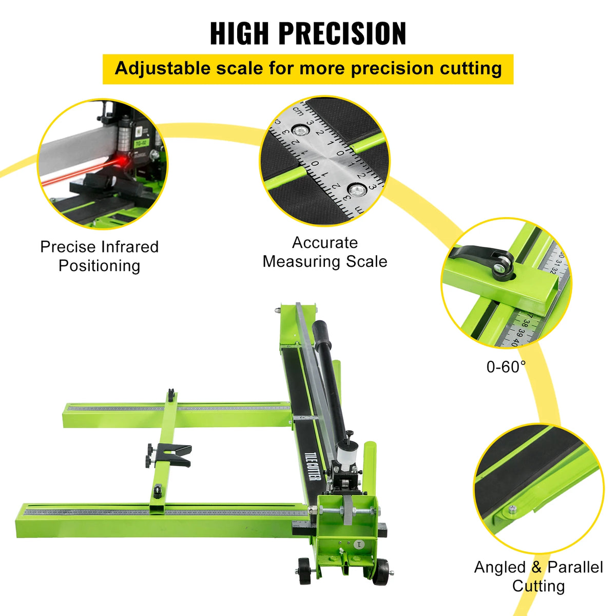 Manual Infrared Laser Tile Cutter For Porcelain And Ceramic